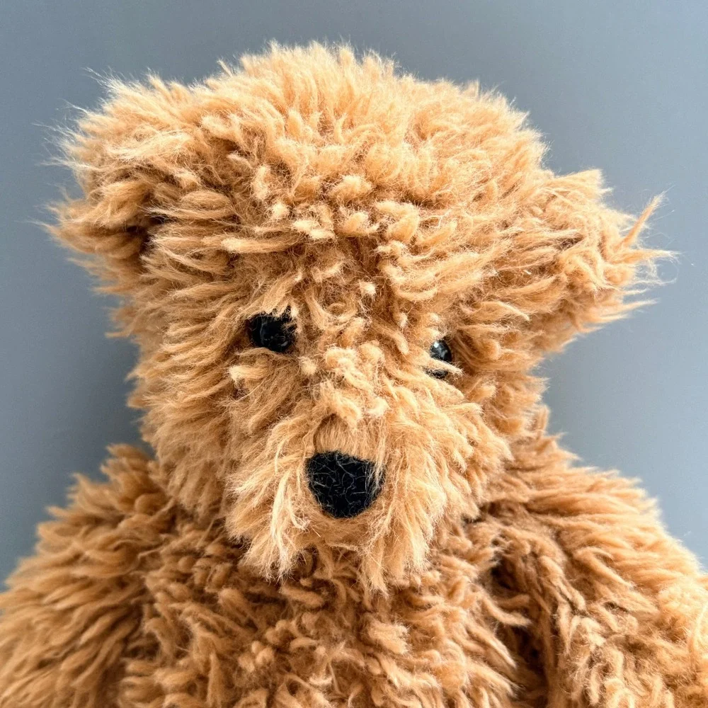 Vermont Teddy Bear Vintage Stuffed Animal Shaggy Plush Brown 12 Inch Hand Made